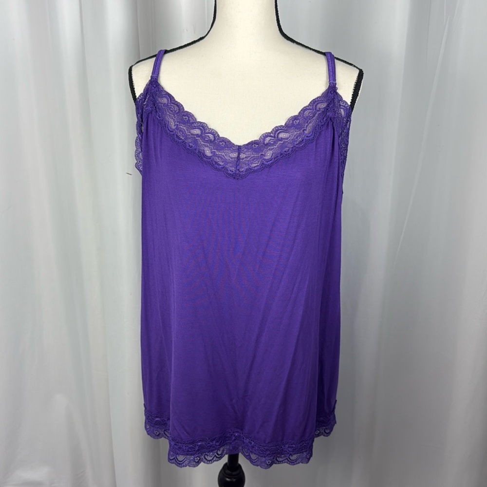 NWT Lane bryant Purple Tank Top Sz 22/24